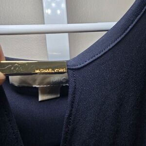 Michael Kors‎ Womens XL Sleeveless Top Blouse Navy Blue